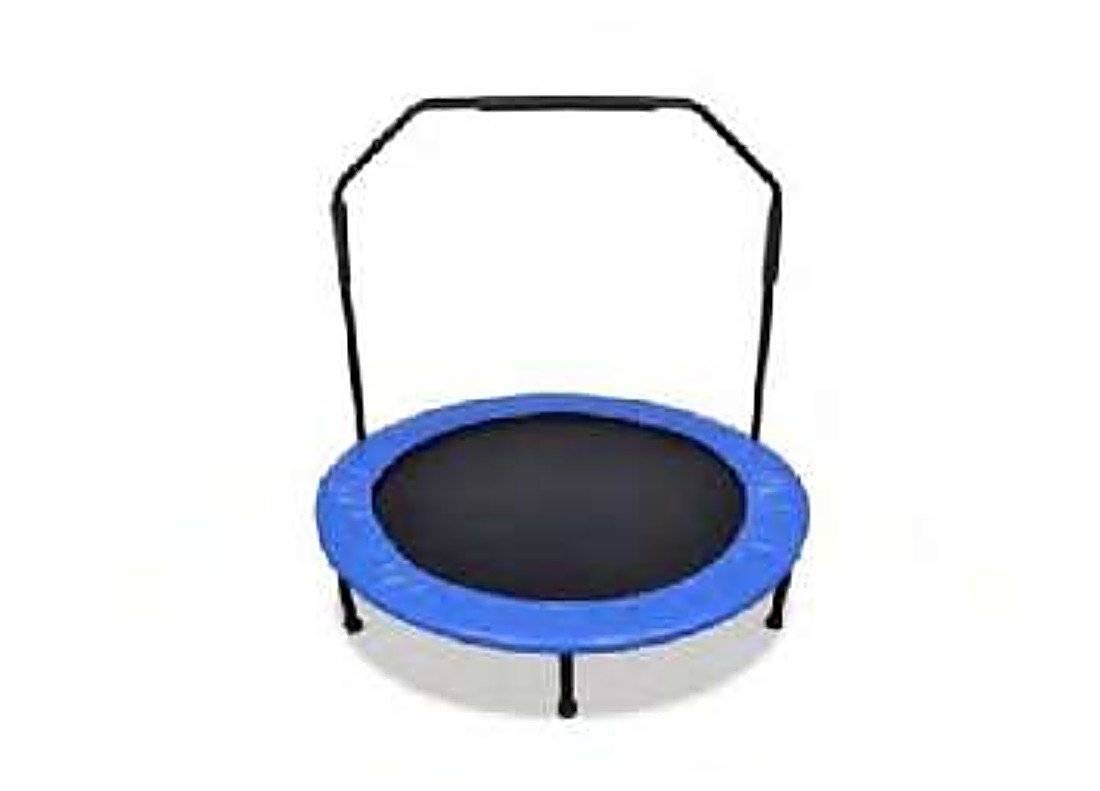 REBONDISSEUR TRAMPOLINE, AVEC BARRE DE MAINTIEN